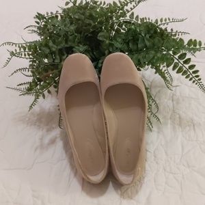 Calvin Klein Sand Frederica Suede Flats